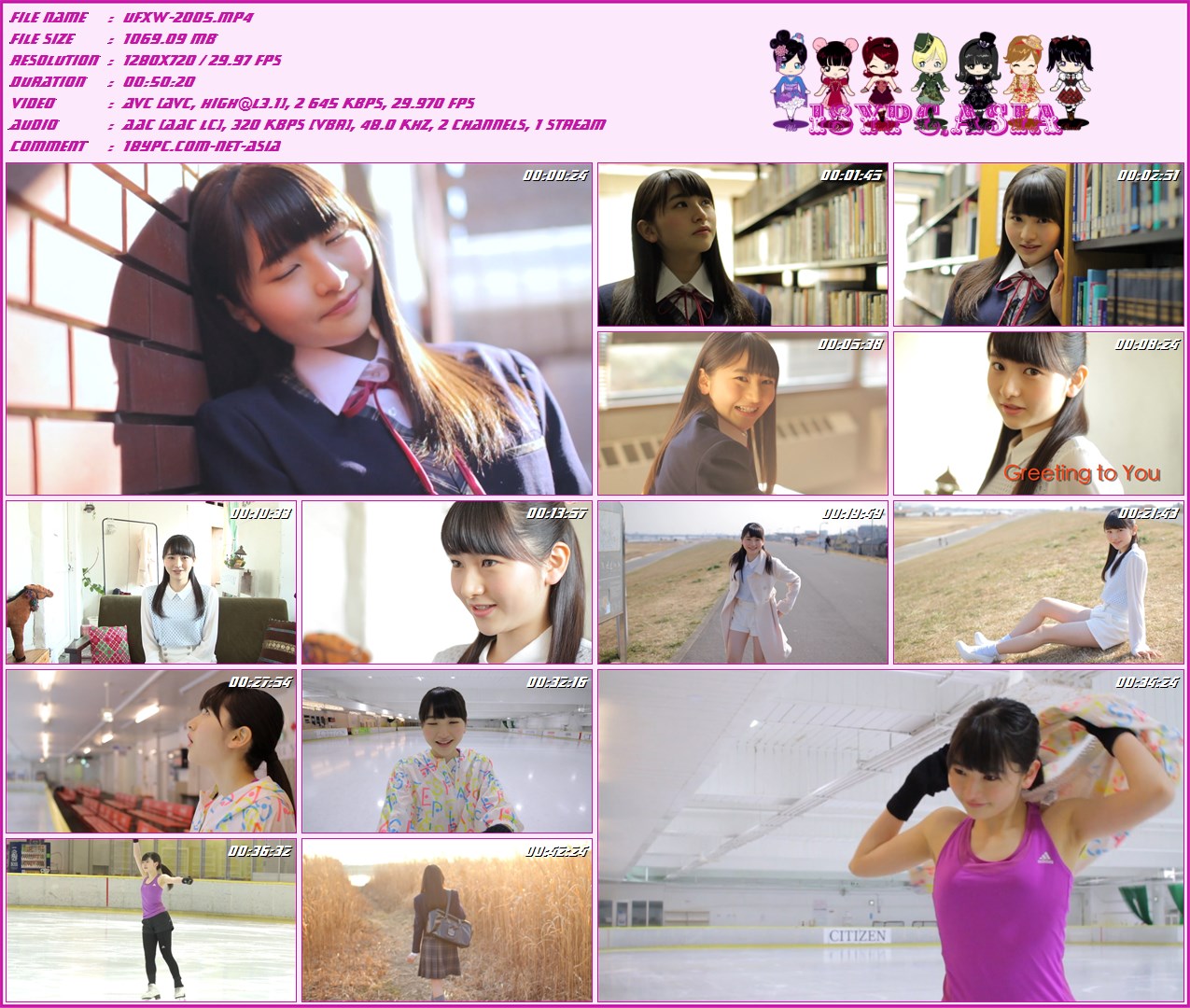UFXW-2005 Haruna Ogata Greeting - HD 720p，UFXW-2005 Haruna Ogata Blu-ray Greeting MORNING MUSUME 